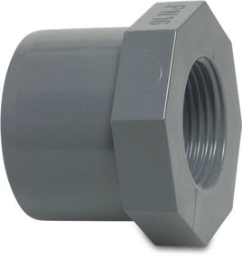 Metric Adaptor Bush - Metric Spigot x BSP Female thread - PVC
