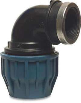 MDPE Compression 90 Degree Adaptor Elbow