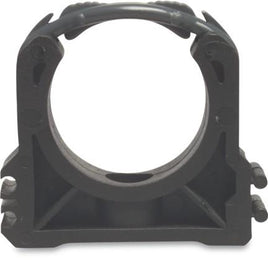 *Pipe Clamp - Hinged - Metric Black