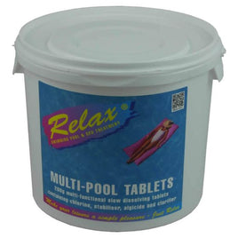 Relax Chlorine Multi-Pool Tablets - 5kg