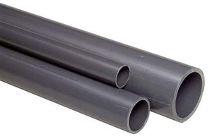 Pressure Pipe - Metric, grey - in 1m lengths
